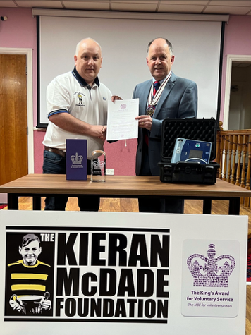 PRESENTATION OF KING’S AWARD FOR VOLUNTARY SERVICE TO THE KIERAN McDADE FOUNDATION