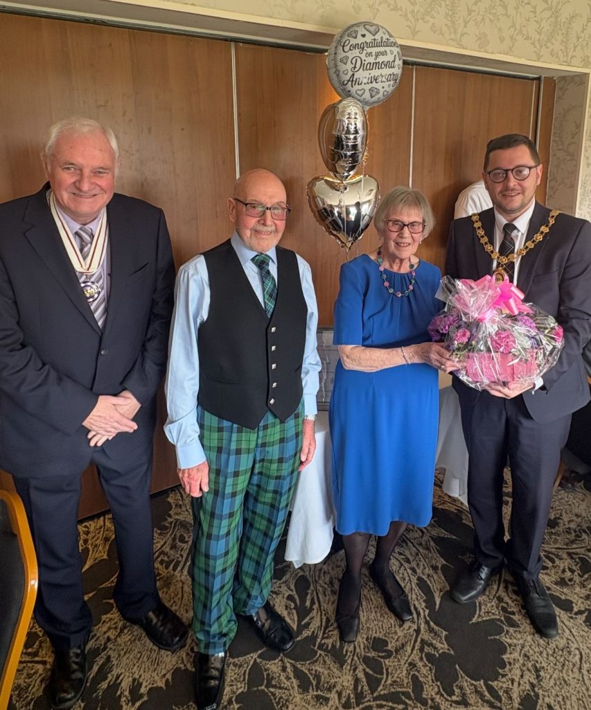 DIAMOND WEDDING ANNIVERSARY – MR AND MRS BROWN